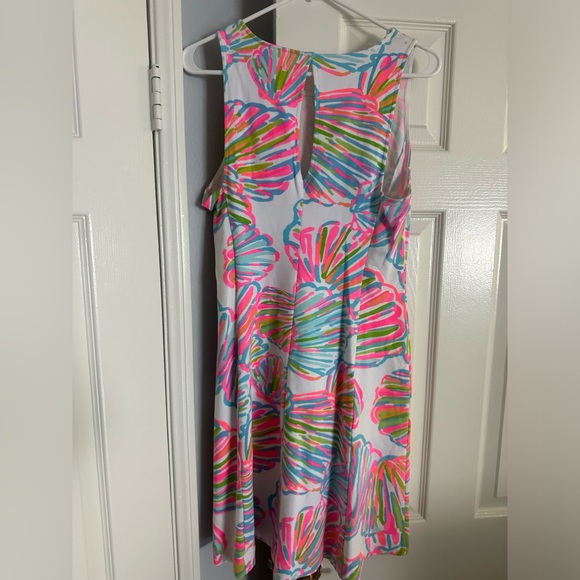 Lilly Pulitzer Felicity Resort White Shellabrate French Terry Fit & Flare Dress - Picture 3 of 4